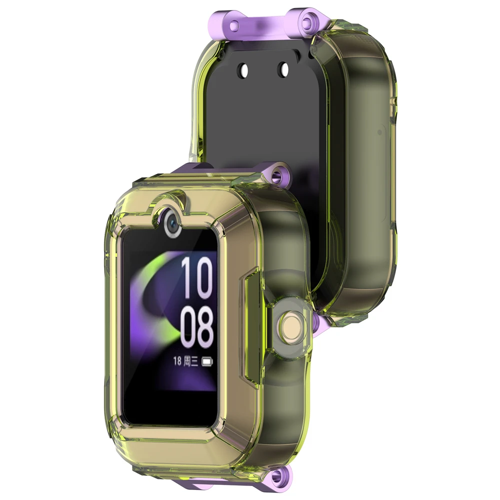 Beschermhoes Voor Huawei Kinderhorloge 5-serie Universele Zachte Tpu Halve Verpakking Hoesjes Beschermhoes Bumper Horloge Acces