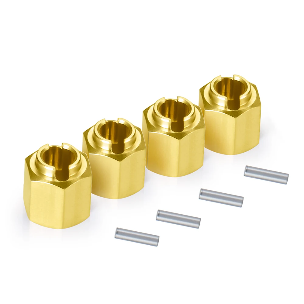 YEAHRUN 4/5/6/7/10 ミリメートル真鍮アクスルカウンターウェイトホイール六角ハブアダプタ 1/18 RC クローラー車 TRX-4M トラックアップグレードパーツ用
