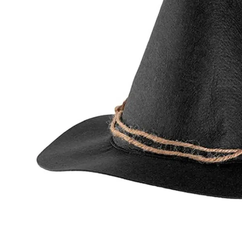652F Halloween Enchanter Witch Hat Unique Wizard Men Women Retro Costume Cosplay