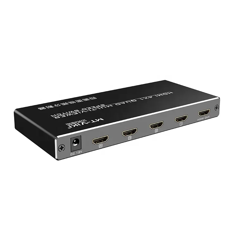 

Mt-ViKI MT-SW041-B Game Assistant 4X1 Hdmi Quad Multiviewer 4 Port