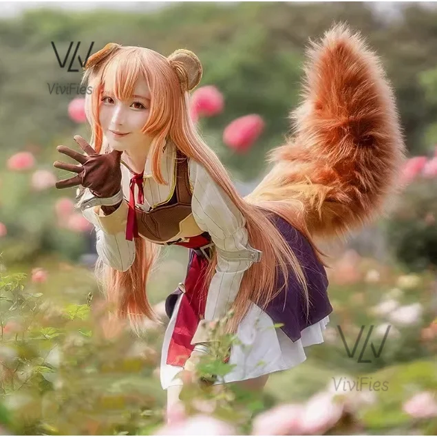 Anime Tate No Nariagari Raphtalia Cosplay Costumes Raphtalia Costume For Women Cosplay Yuusha No Costume Full Sets Sock glove