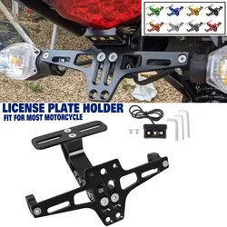 Motorcycle Universal Adjustable Fender Eliminator Tail Tidy Rear License Plate Holder For Kawasaki Z750 Z800 Z900 Z1000 NINJA400