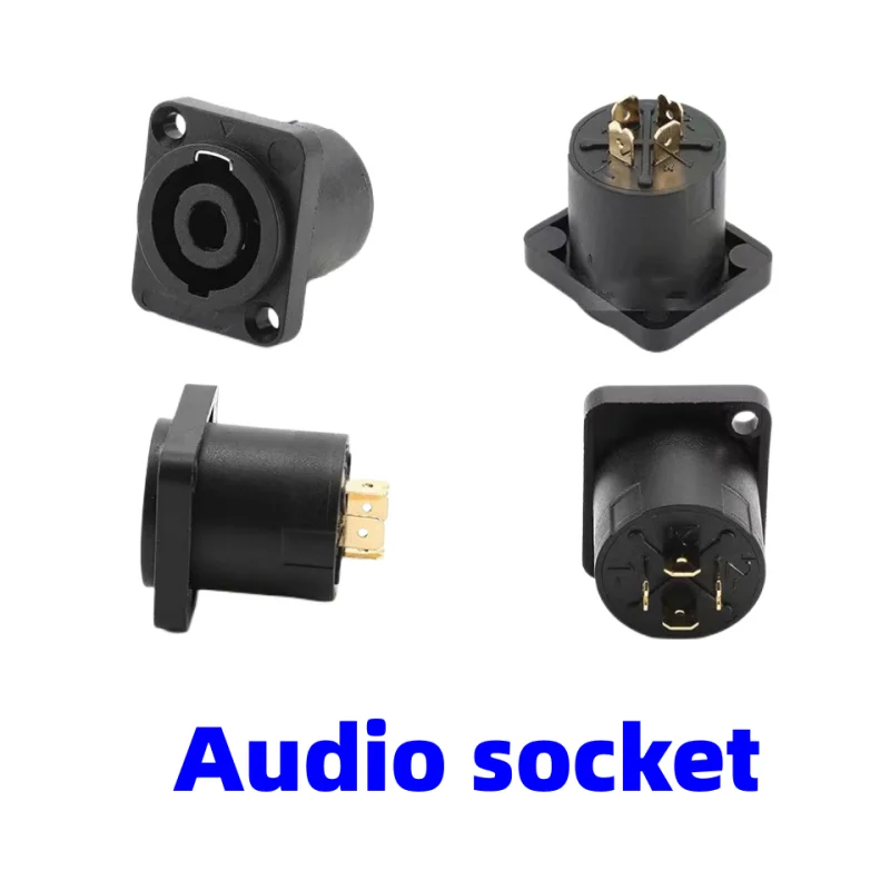 NL4FC Core Audio Plug Socket 4FC Speaker connettore senza saldatura presa per amplificatore di potenza XLR