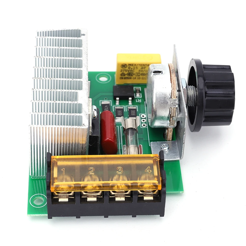 

4000W Electronic Dimmer Module AC 220V Motor Speed Controller High Power SCR Adjustable for Adjusting Dimming Speed Temperature