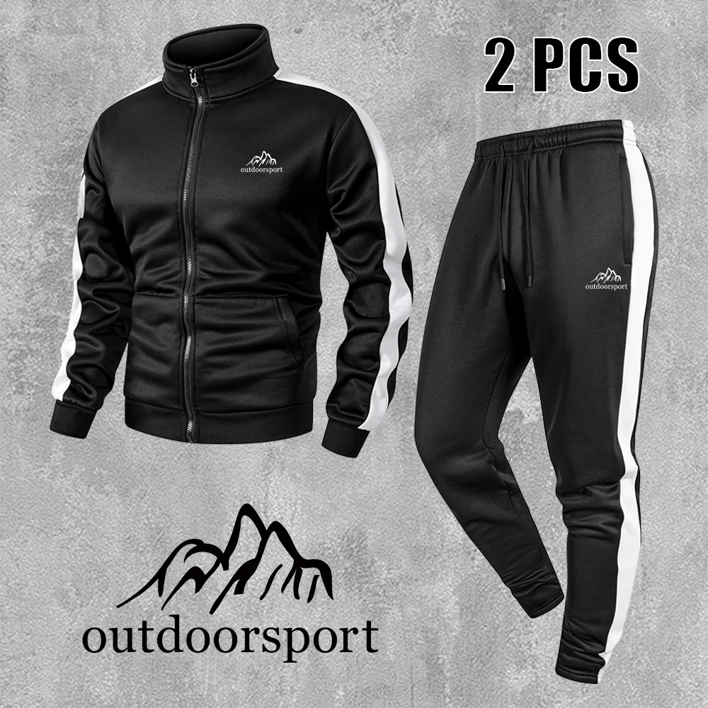 Men's Trendy Mountain Print Color Blocked Gym Suit - Free Shipping 4 Men's Trendy Mountain Print Color Blocked Gym Suit - Free Shipping 4