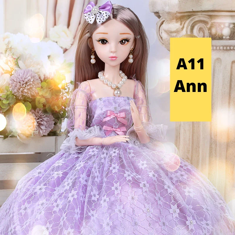 23Inch 60cm Big Fashion Princess BJD DIY Movable Ball Jointed Elsa Dolls Toys Accessories Clothes Shoes Baby Girl Gift Full Set