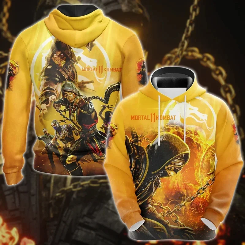 Hot Game Mortal Kombat 3D Print Hoodies Sweatshirts Men Women coat Oversized Hoodie Fashion adult Sweatshirt Unisex Clothing