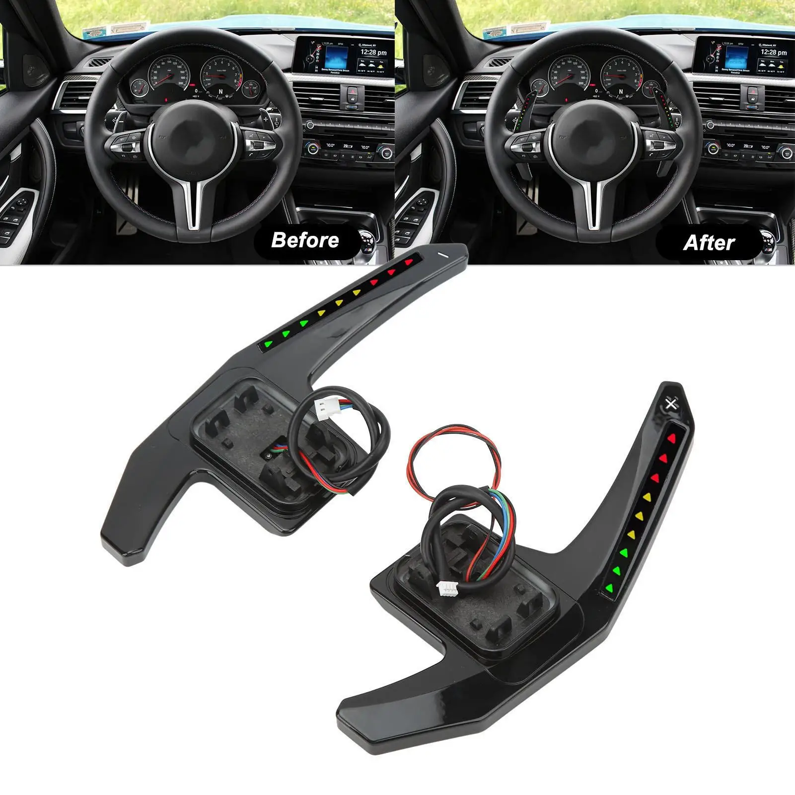 LED Paddle Shifter Extension APP Controller for BMW F G M Sport M2 M3 M4 M5 M6 X5M X6M