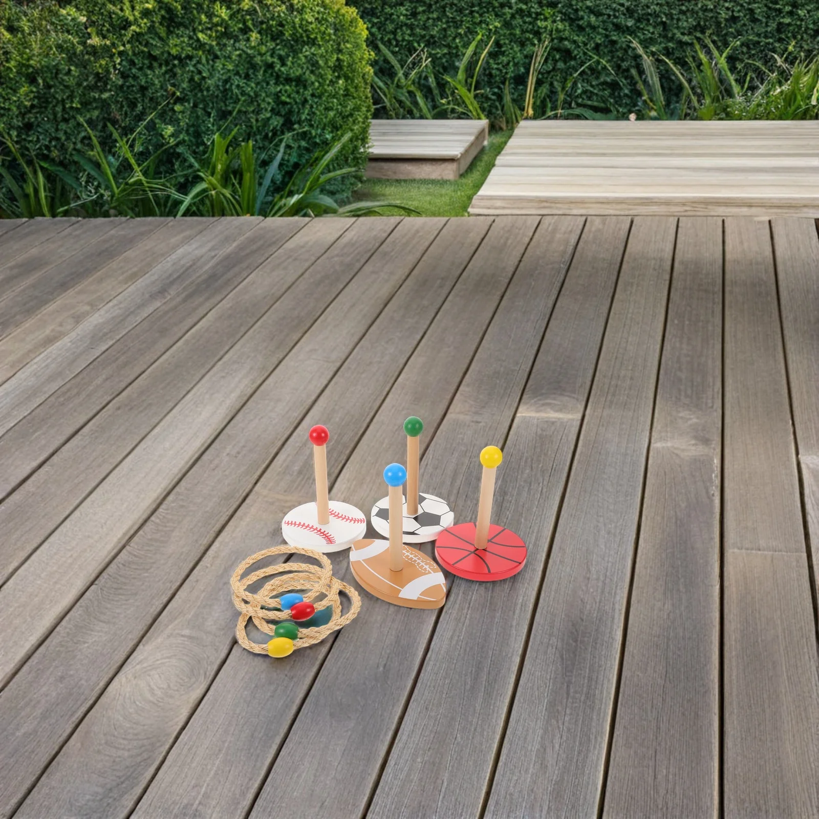 

Sports Outdoor Throwing Child Wooden Sensory Integration Training Equipment