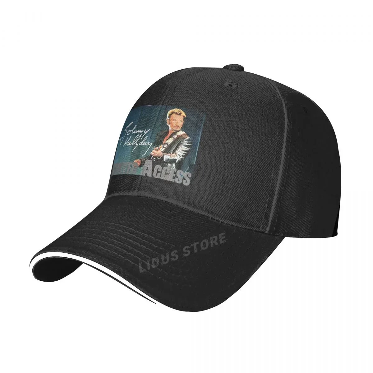 Johnny Hallyday Limited Access Baseball Cap Hat Women Czapka Bonnet Sun Solid Color Boys Casquette Outdoor Spring