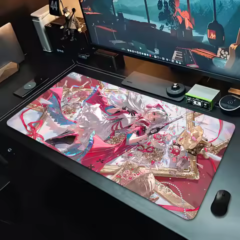 Wuthering Waves CARLOTTA Mouse Pad big Gamer Keyboard Mat Pads Gaming Desk Protector Laptops Mousepad Deskmat PC carpet Mousepad