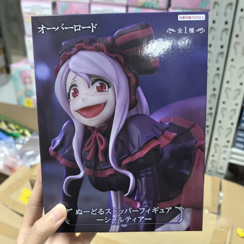 Genuine Furyu OVERLORD Shalltear Bloodfallen Noodle Stopper Anime Figure Pvc Desktop Decoration Collect Model Toys Birthday Gift