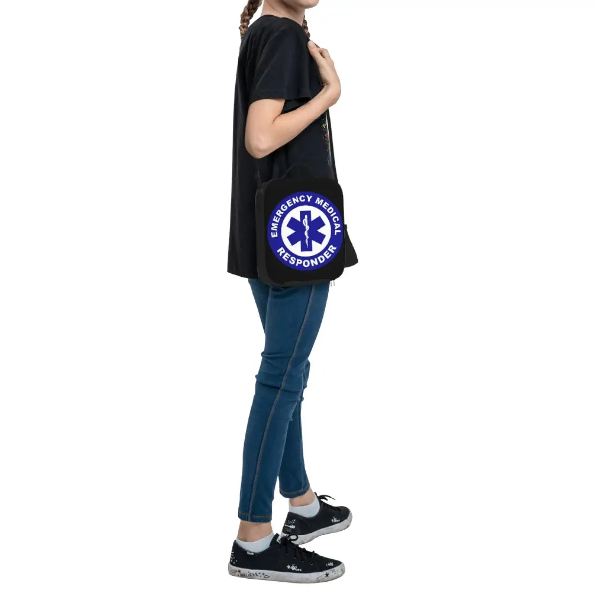 مخصص Emt نجمة الحياة المسعف طبيب سيارة إسعاف معزول حقيبة الغداء للنزهة المحمولة برودة صندوق غداء حراري النساء الاطفال