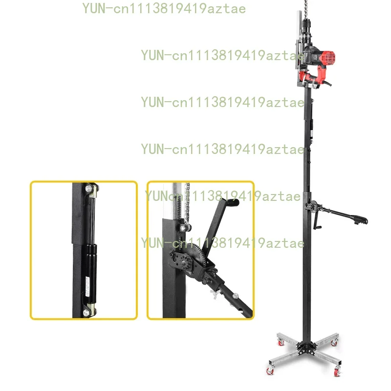 Electric Hammer Lift Stand Hydraulic Telescopic Reinforced Bracket Ceiling Drilling Support Rod Impact Drill, Anchor Rod Drill