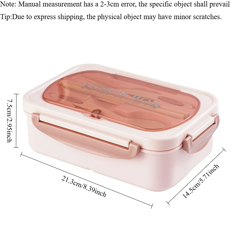 A Partitioned Thermal Lunch Box Available in 3 Colors, for Microwave Use, for Students And Women at Work, Makes a Great Gift - view 5