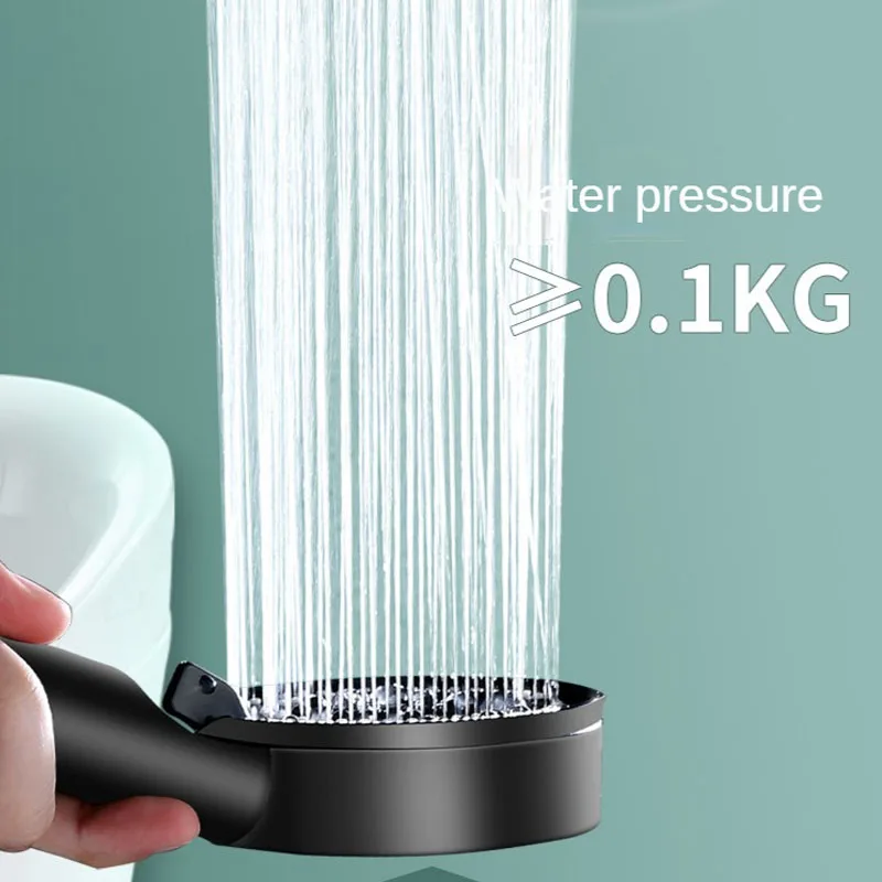 High Pressure Shower Head Water Saving Black Adjustable Showerhead with Hose Water Massage Eco Shower Spray Bathroom Accessories