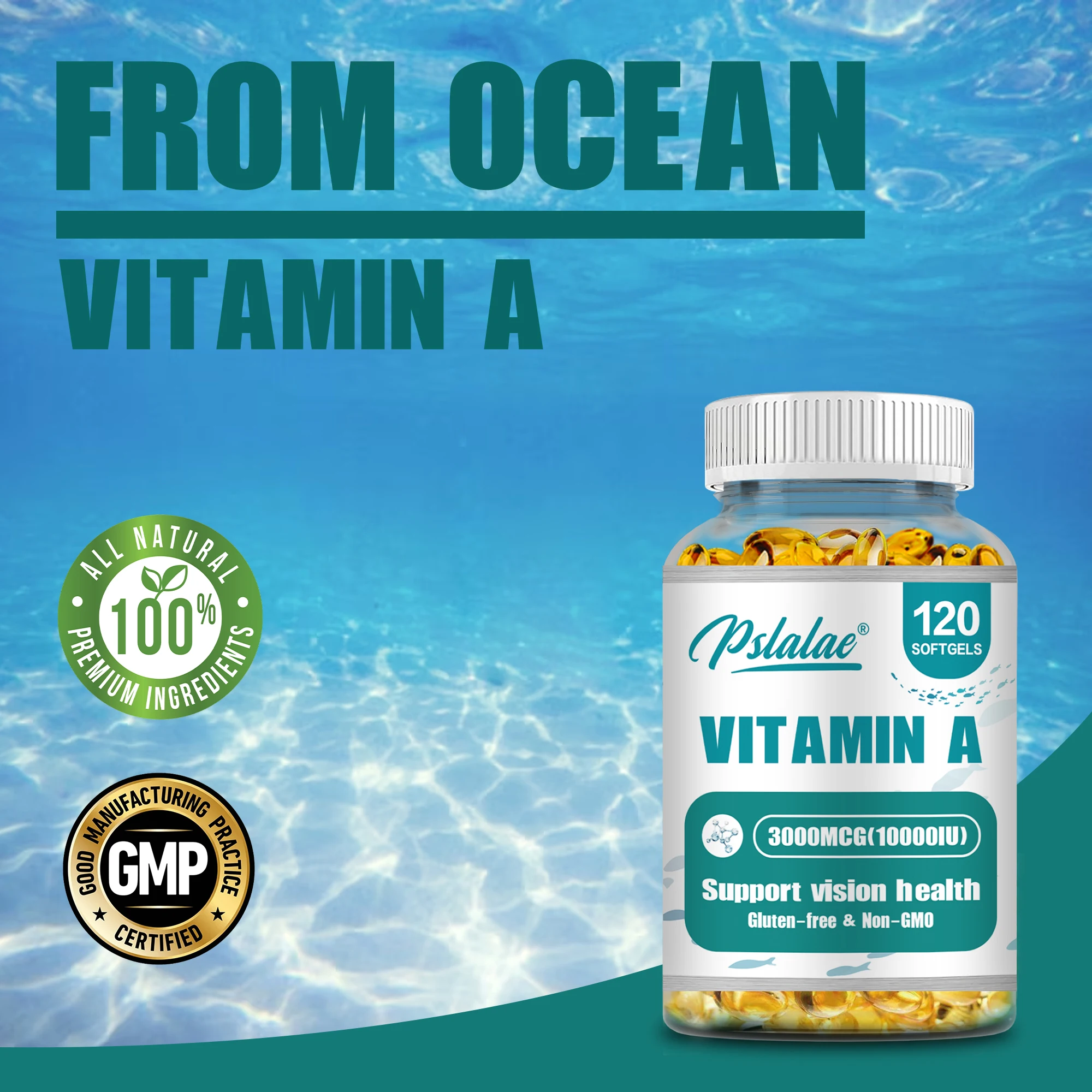 Vitamin A Capsules 3000mcg - Supporting Cellular Health, Immune Function, and Healthy Vision