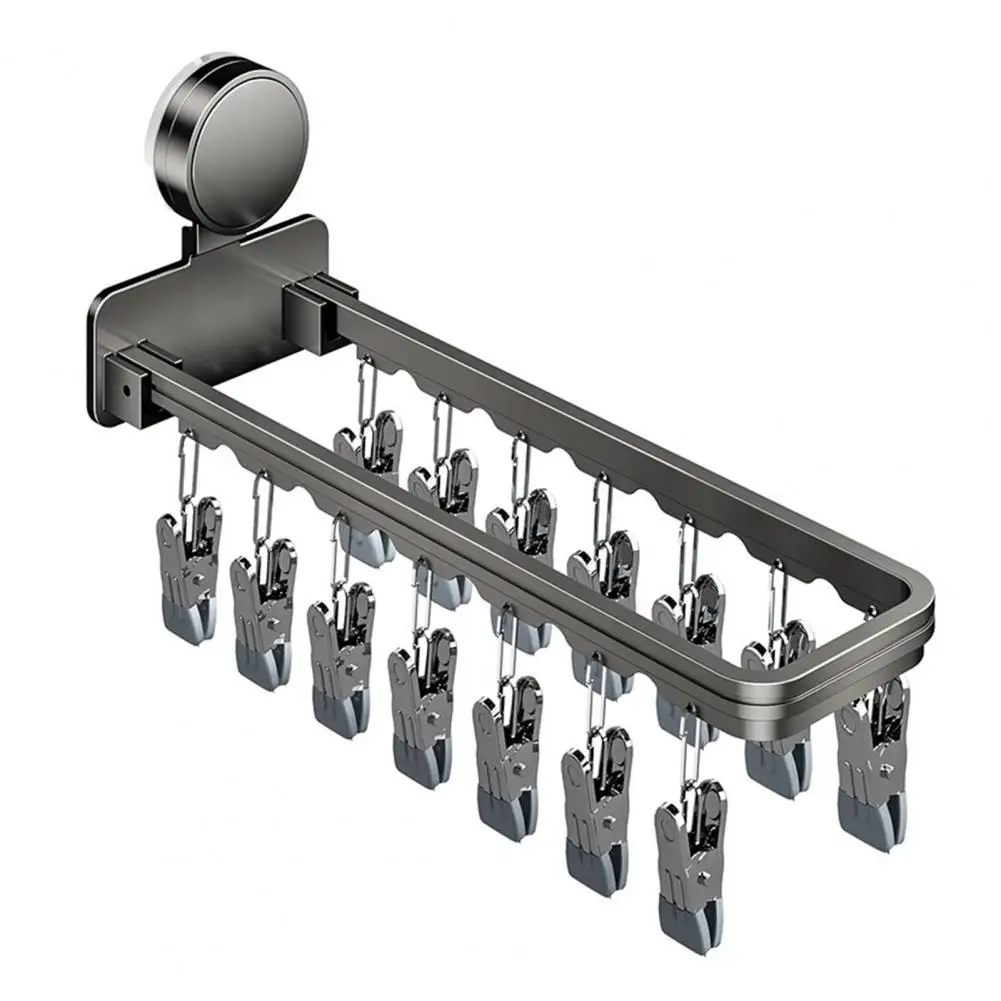 

Drying Rack Suction Cup Laundry Rack Foldable Socks Hanger with Strong Load-bearing Suction Cups Wall-mounted Clothes for Drying