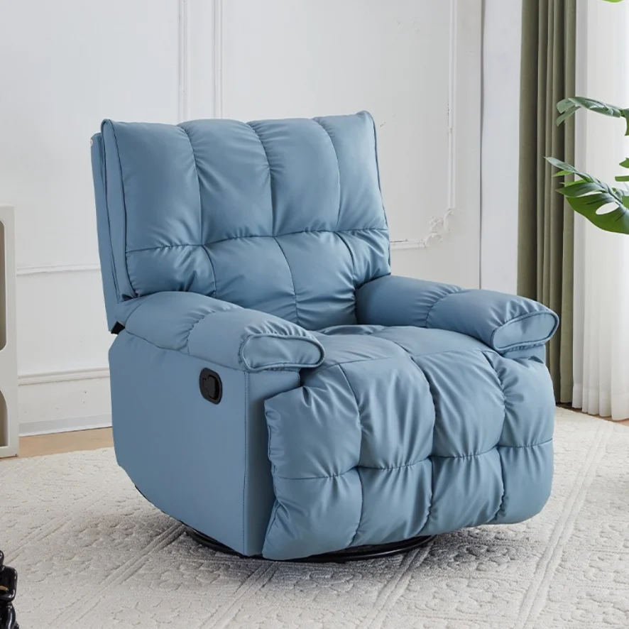 كرسي أريكة قابل للاستلقاء كهربائي حديث لكبار السن كرسي أريكة نوم قابل للتدوير وقابل للتأرجح كرسي قابل للتعديل لغرفة المعيشة #5