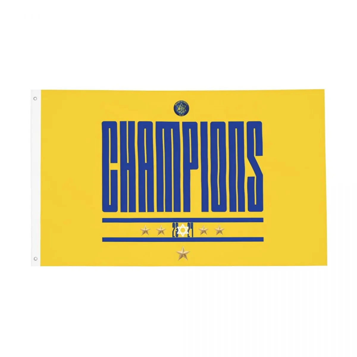 Maccabi Tel Aviv Champions Double-Sided Flag for Home Party Garden Indoor Outdoor Flags Decoration Banner