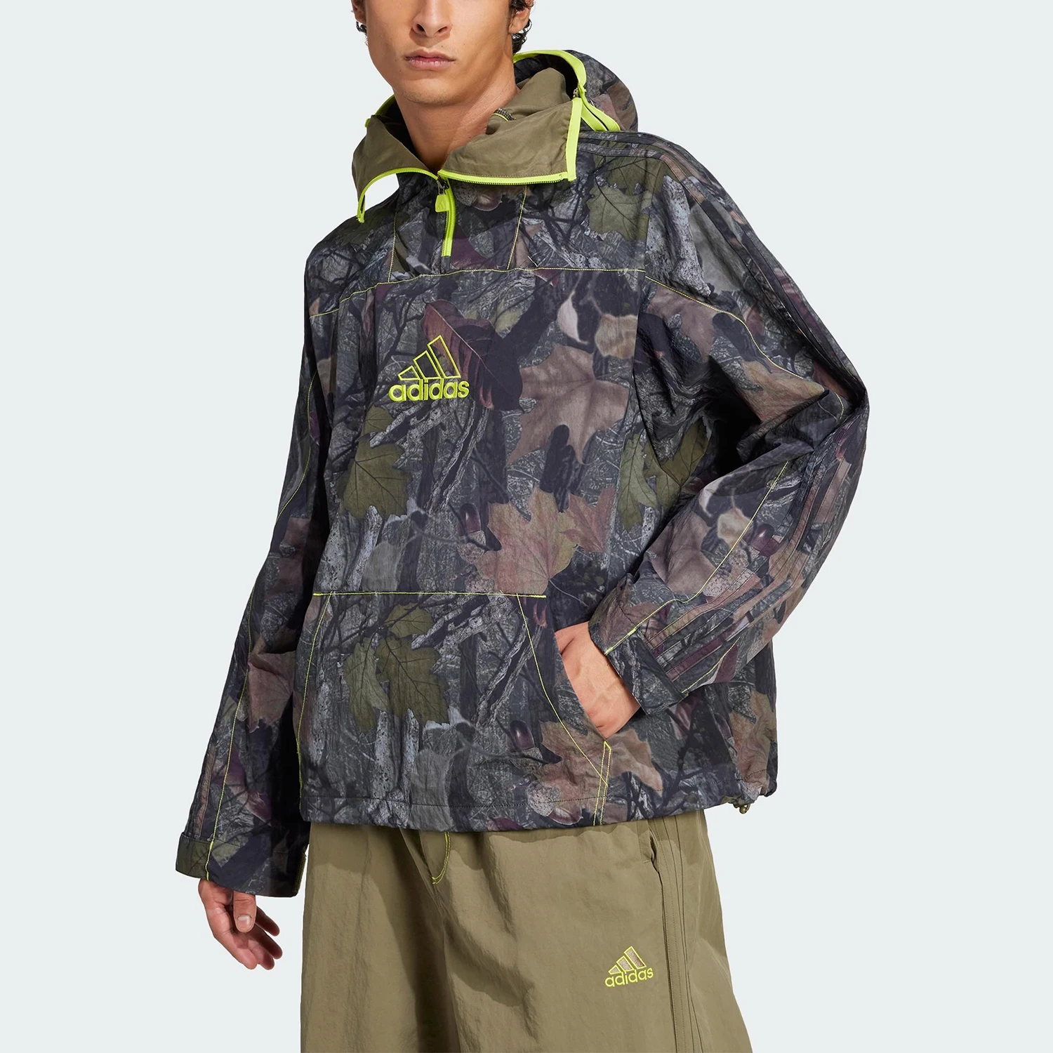 

Adidas Новая мужская модная толстовка с капюшоном и половиной молнии с длинными рукавами JD5417