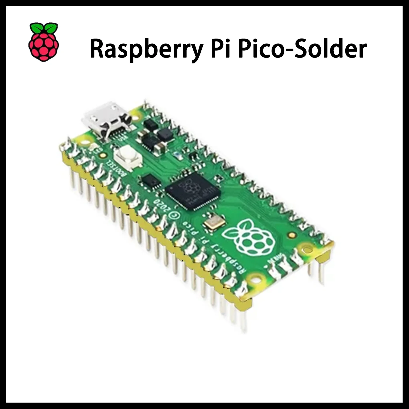 لوحة تطوير رقاقة Raspberry Pico/Pico-solder RP2040 RP2350 الأصلية مجهزة بوظيفة WiFi اللاسلكية