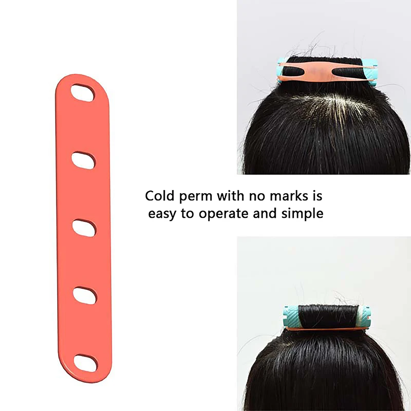 20Pcs Barber Shop Perm Band Hair Perm Rods Hair Rollers Cold Wave Rods With Elastic Rubber Band Professional Styling Tools