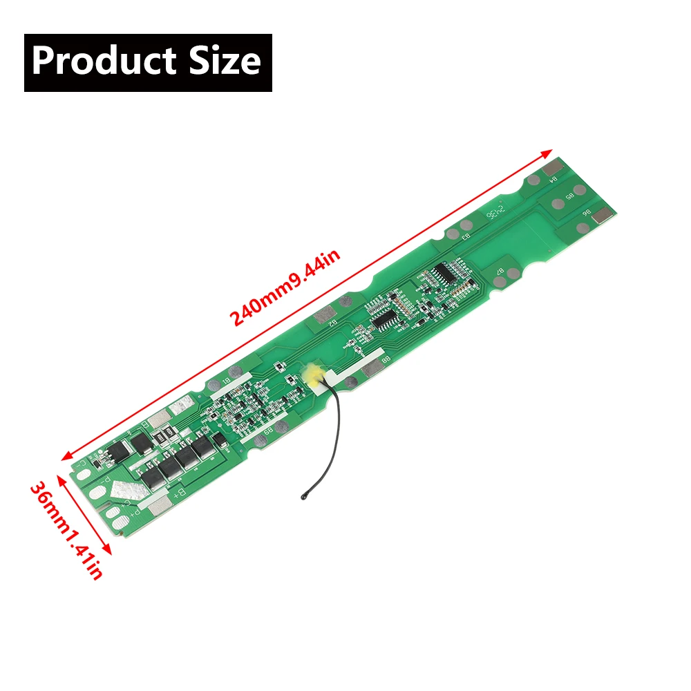 10S 36V 15A بطارية ليثيوم أيون لوحة حماية منفذ سبليت مع التحكم في درجة الحرارة NTC ل سكوتر كهربائي 18650 بطارية حزمة BMS #6