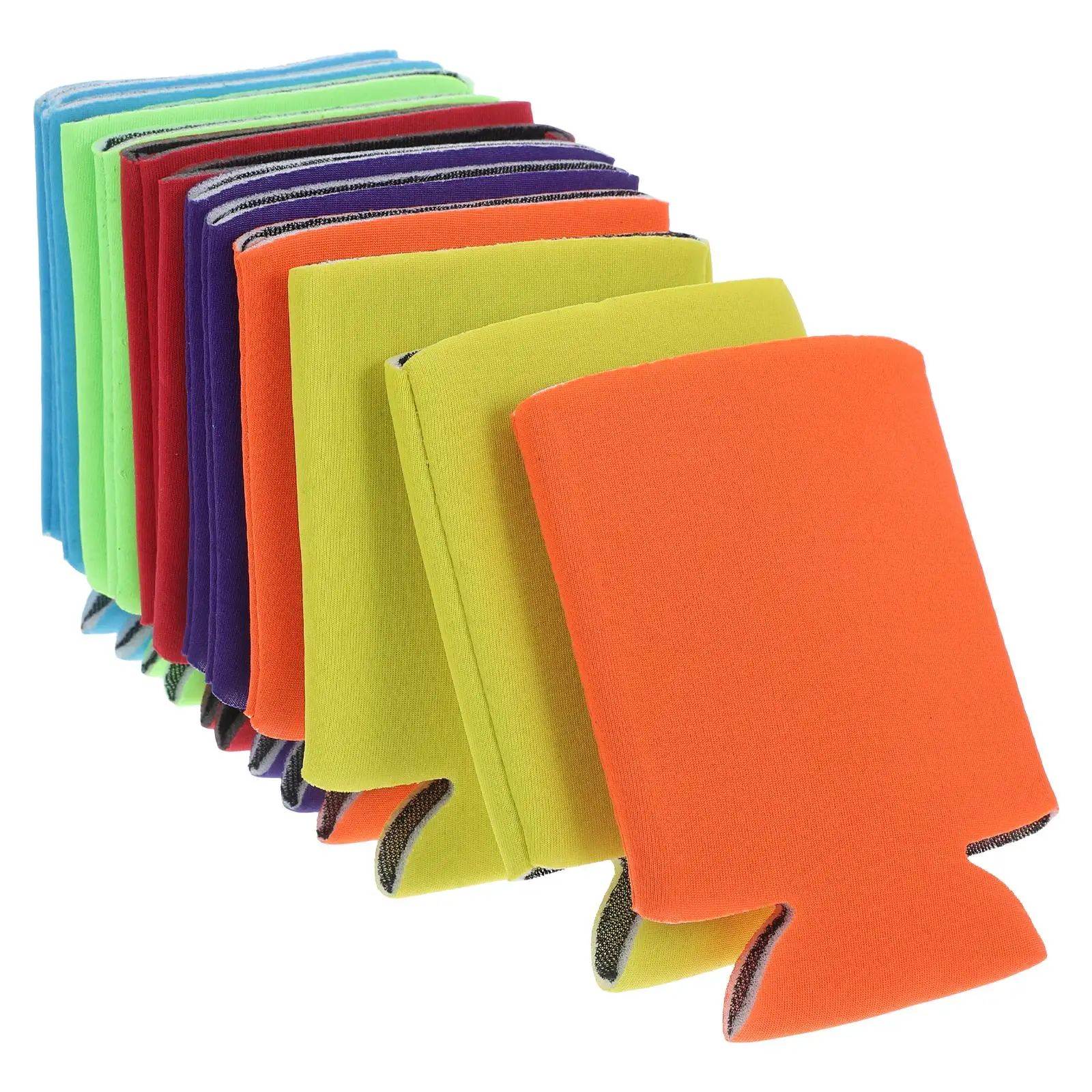 

12 Pcs Beer Can Insulated Sleeve Cooler Thermal Drink Bottle Cover Cup Protective Cans Sleeve Lightweight Travel Storage