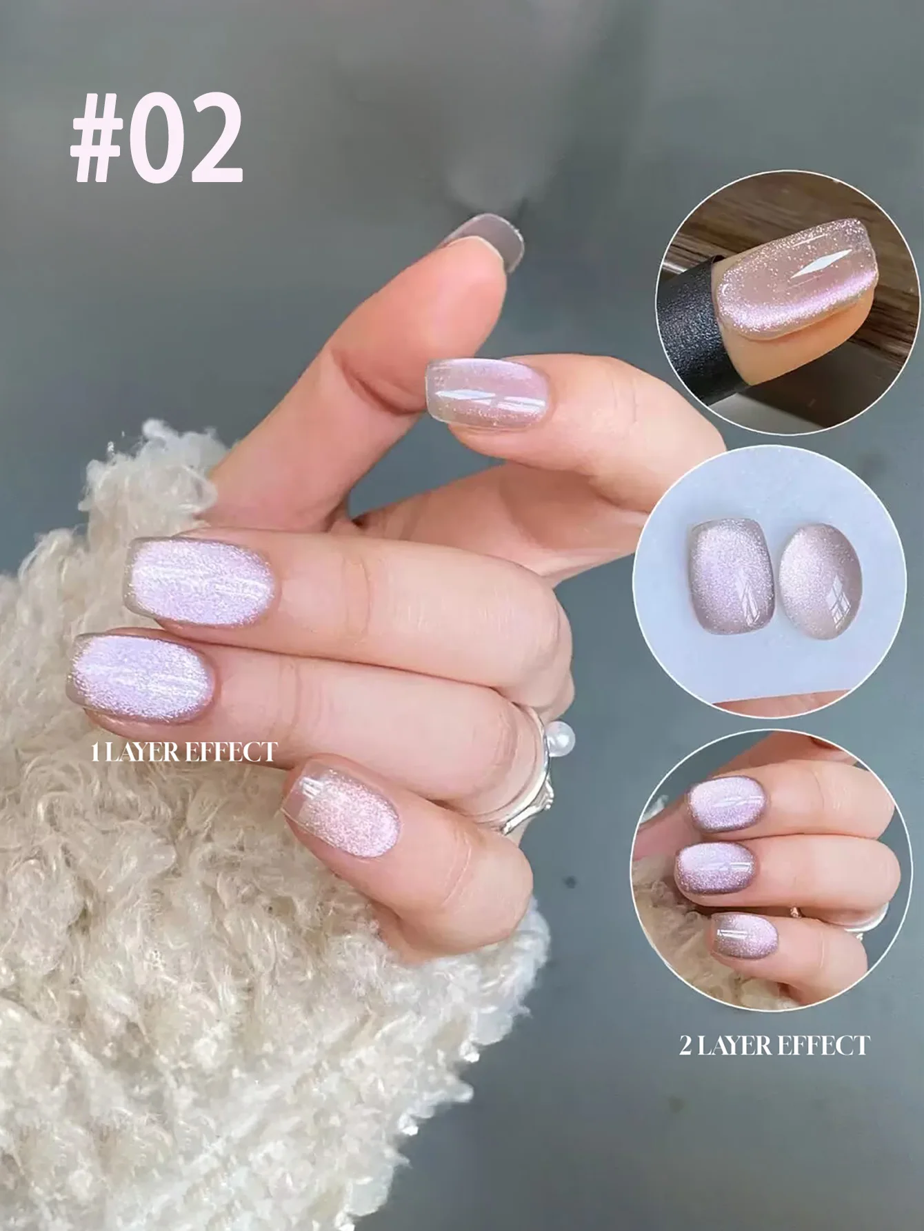 1 pz PSK New First Quarter Moon Series Cat Eye Gel Smalto per unghie Estate Popolare Polvere magnetica fine Forniture per unghie rosa cristallo