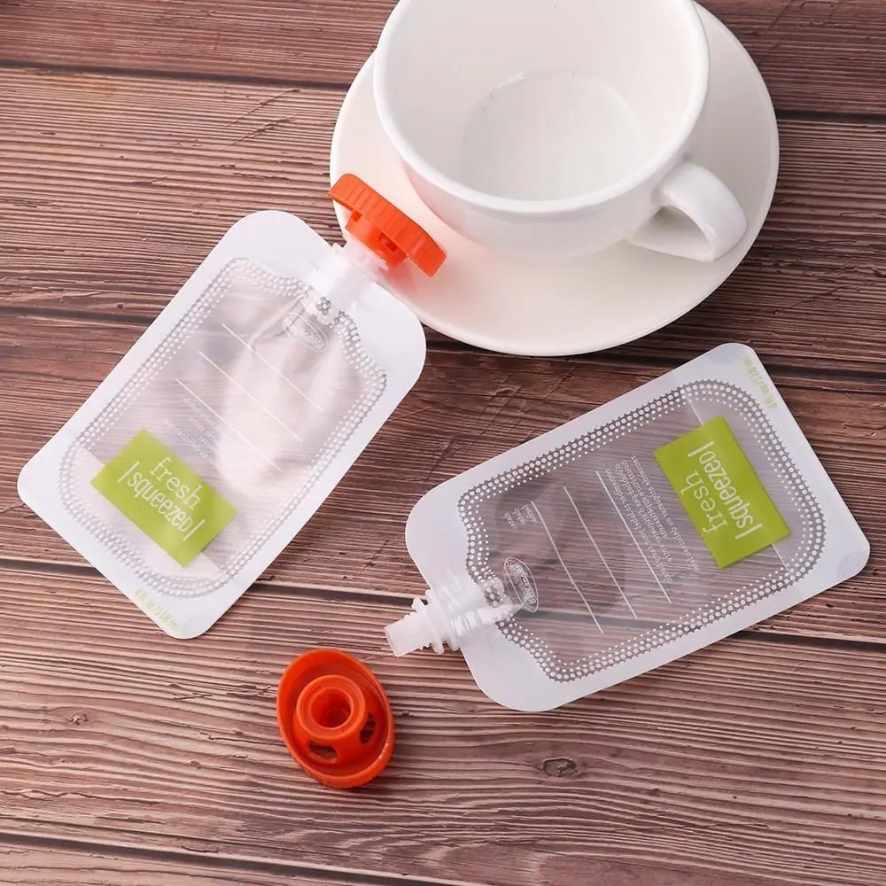 10Pcs Reusable Baby Complementary Food Squeeze Pouches Food Storage Bag Pouch Bag Kitchen Dispenser