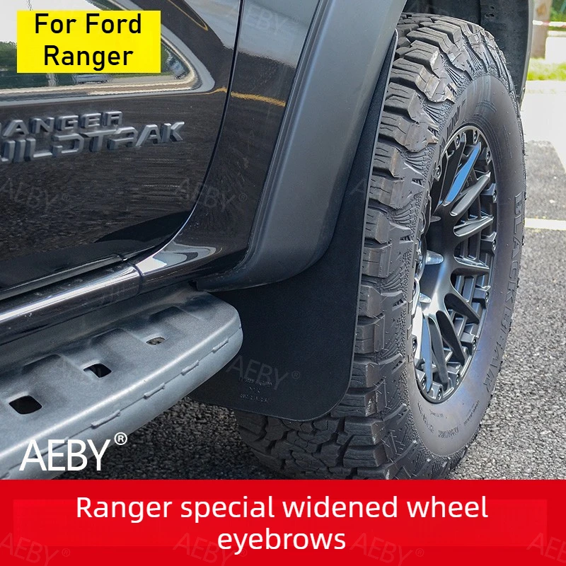 

For Ford Ranger 2022-2026 Heavy duty mudguard,Fender extra wide heavy duty,Tire hub anti-sludge rubber,Car exterior accessories