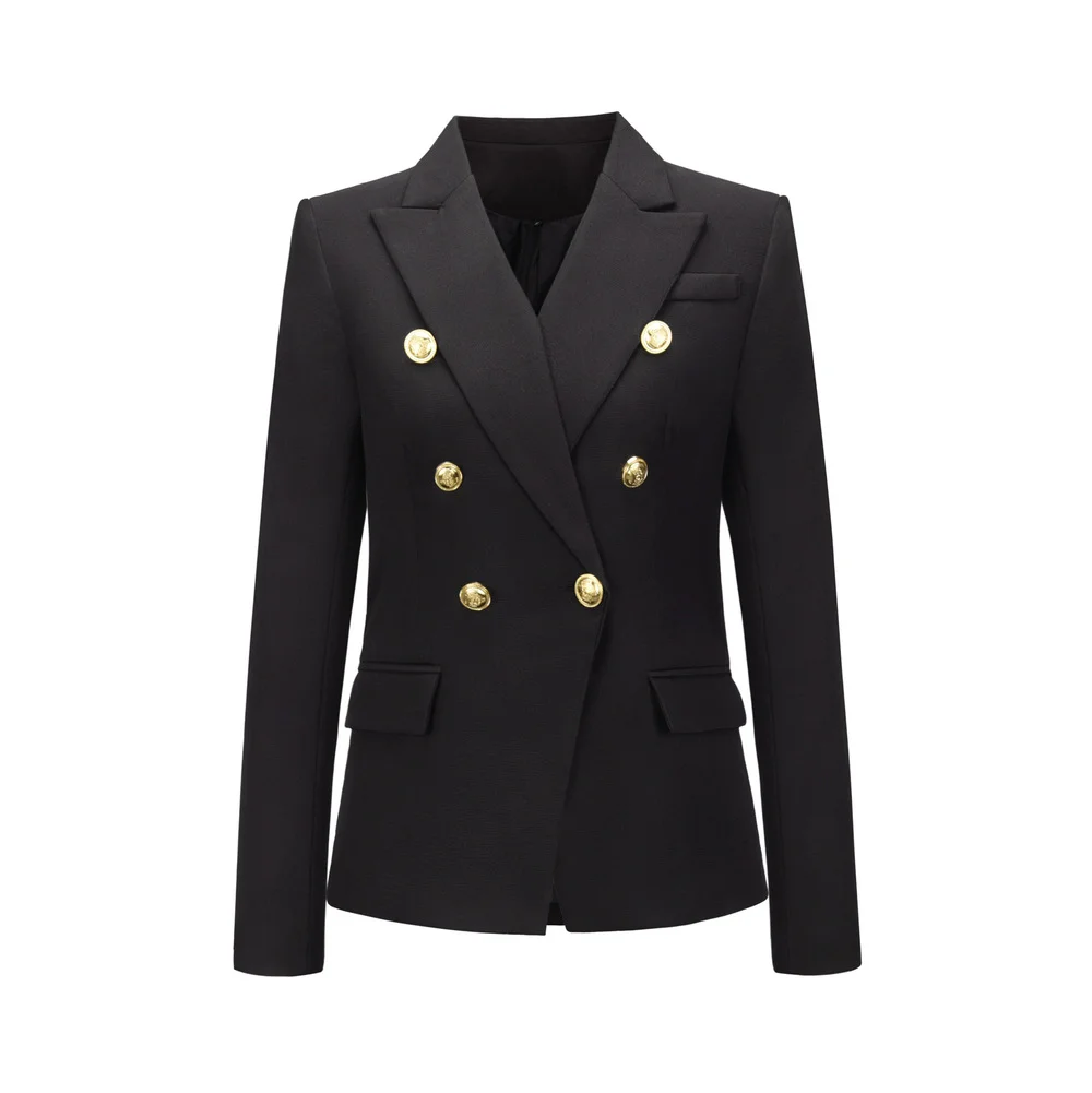 Blazer di moda cappotto da donna abbigliamento di qualità di marca Blazer da donna su misura doppio petto cappotto di base femminile cappotto da