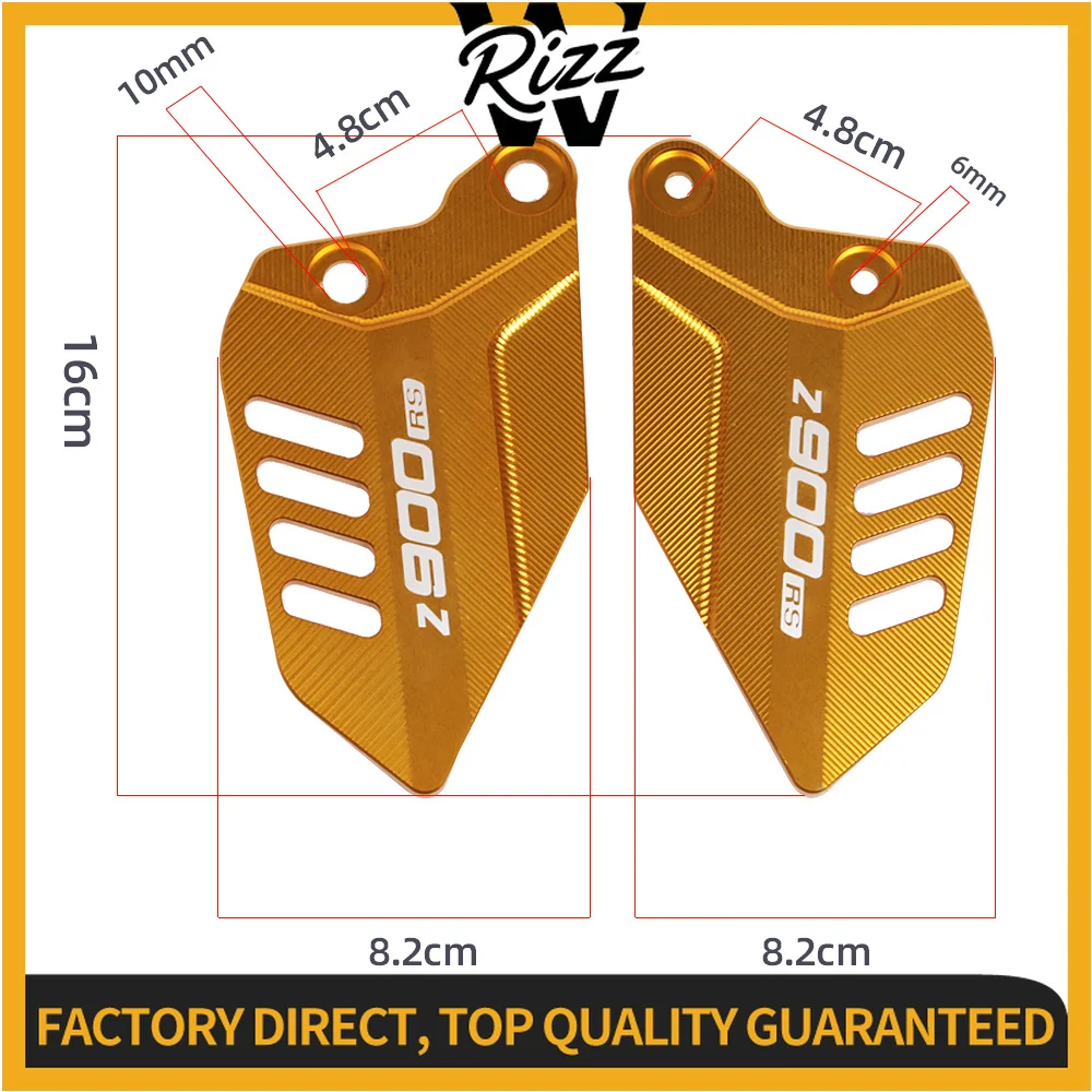 For Kawasaki Z900RS Z900 RS Cafe 2017 - 2023 Motorcycle Footrest Rear Set CNC Aluminum Alloy Heel Guard Protector AntiSlip Pedal