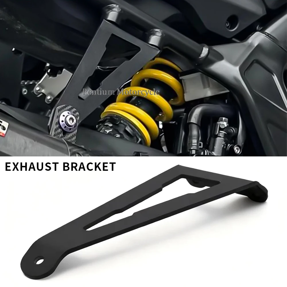 

Motorcycle Aluminum Exhaust Hanger Bracket Muffler Exhaust Hanger Holder Modification For Aprilia RS660 2021 2022 2023 Tuono 660