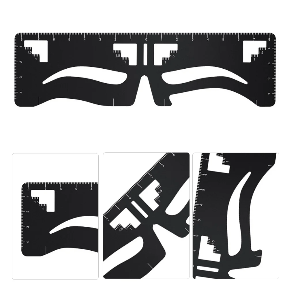 女性の眉毛テンプレートステンシル眉毛整形定規再利用可能な便利なメイクアップグルーミングツール女性への完璧なギフト