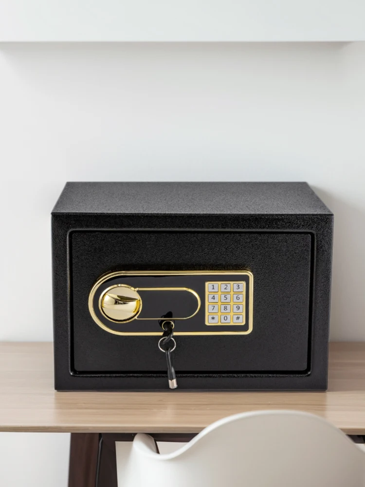 صندوق أمان إلكتروني مضاد للسرقة، صندوق أمان بكلمة مرور، خزانة أمان مغلقة للأعمال المنزلية والمكتبية والفنادق #6