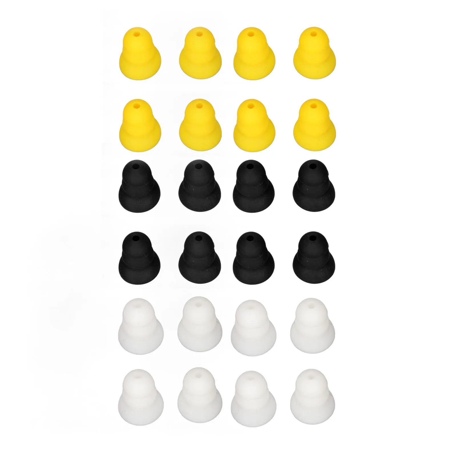 8pcs Hearing Aid Ear Tips Earplug Dome 3 Layer Soft Silicone Replacement BTE ITE Pocket Hearing Aids Earplug Domes Ear Care