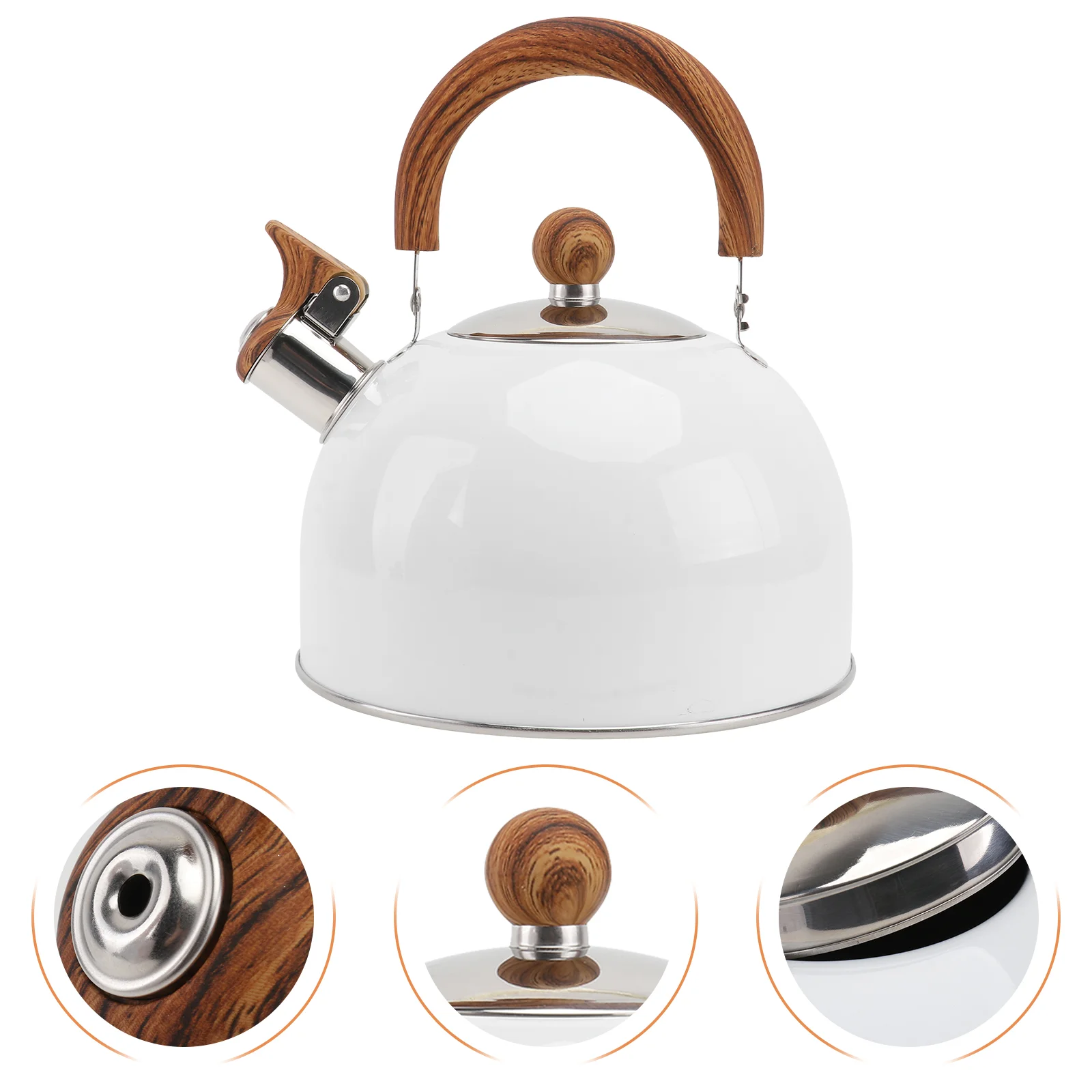 Filter Chirping Kettle Collapsible Strainer Tea Stove Top Stainless Steel Whistle Teakettle