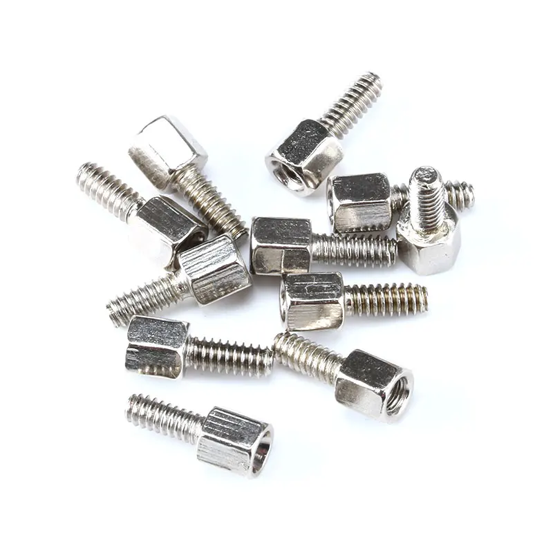 100 PCS Imperial 5+7MM Stainless Steel Inch Screw Hex Spacing Screws/Nuts For D-Sub VGA DB9 DB15 DB25 RS232 COM Serial Connector