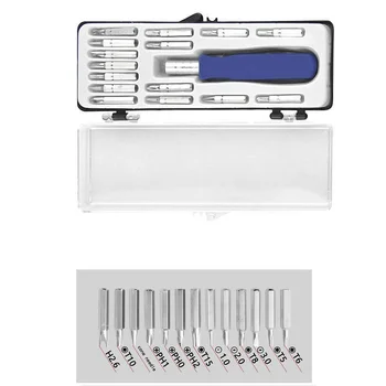 16 1 tornavida Bit Set hassas ayarlanabilir Mini manyetik tornavida uçları tamir cep telefonu için küçük ev aletleri