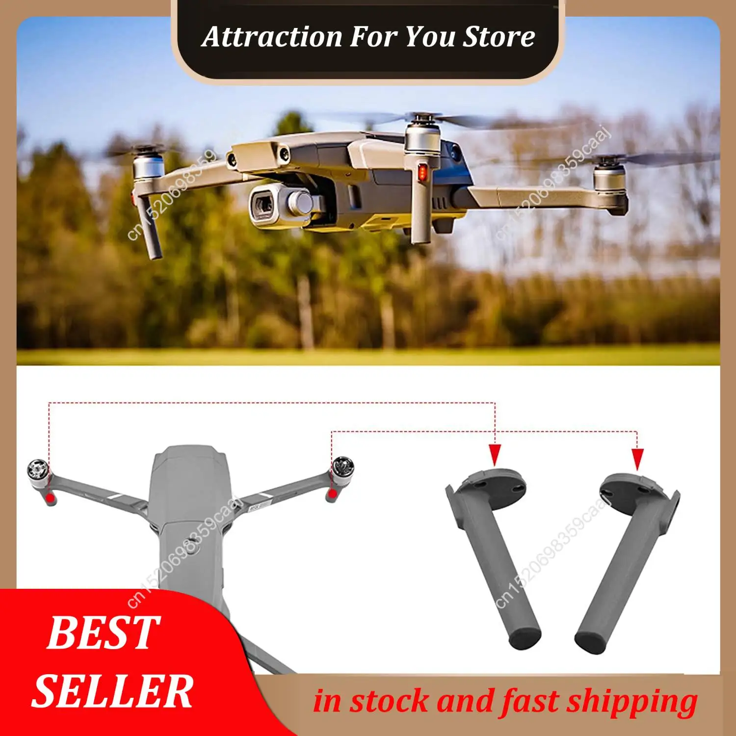 Hot Selling Front Left Leg Landing Gear Left Foot Replacement For DJI 2 Pro/Zoom Drone Accessories