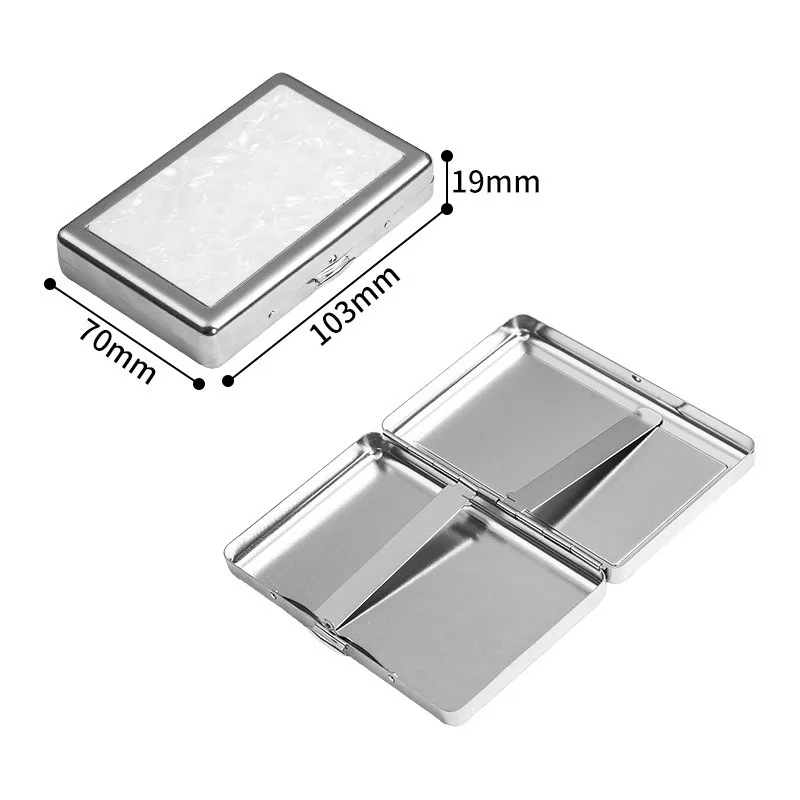Metal Frosted Cigarette Case Universal Cigarettes Portable Moisture-Proof Compression-Resistant Creative Storage Box view 6