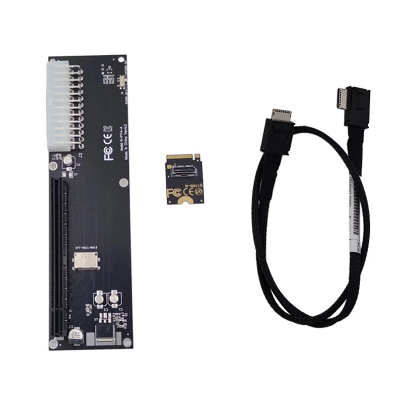 PCI-E 3.0 M-Key M.2 To Oculink SFF-8612 SFF-8611 Host Adapter For GPD WIN Max2 External Graphics Card SSD