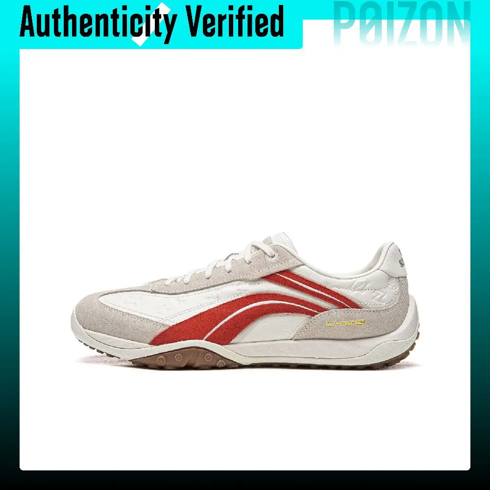 Li Ning x Disney Film Stream Abrasion Resistant, Lightweight, Balanced Low top Casual Shoes Unisex White Red AGLV096-9