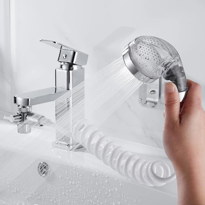 Faucet External shower Hand-held faucet Bathroom faucet External shower with hose Wash basin sink Shower faucet Water saving