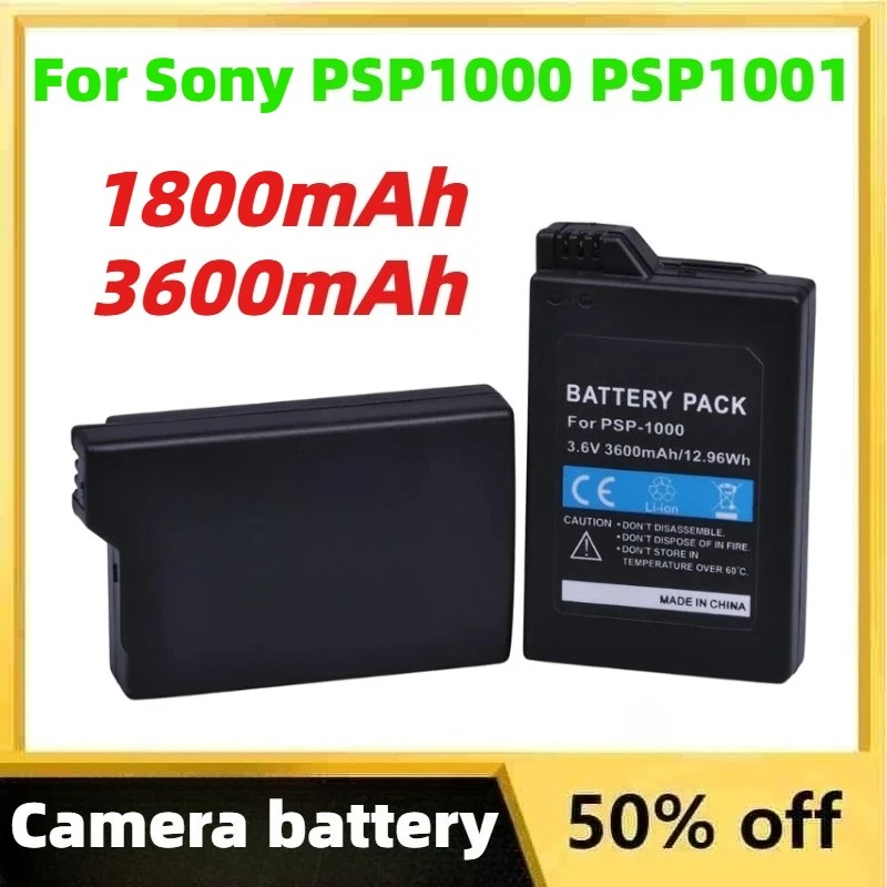 

1800/3600mAh PSP1000 Li-lon Camera Battery for Sony PSP1000 PSP1001 PlayStation Portable Controller Rechargeable Battery