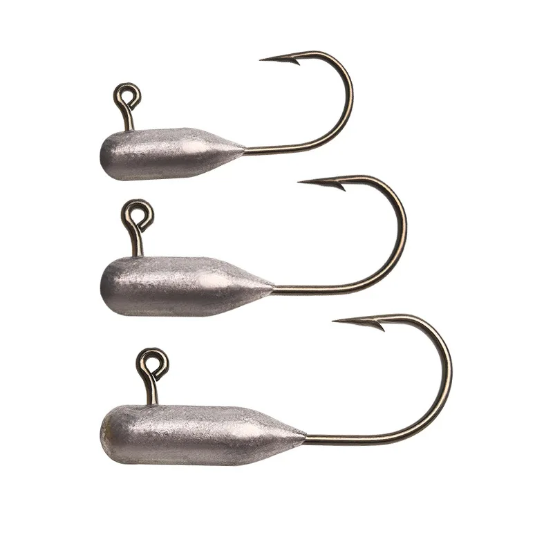 Japan Jigs 1g 2g 3.5g 5g Jig Head Professional Small Soft Lure Bait Texas Rig Fishing Hooks Lot 10 Pieces  SALE