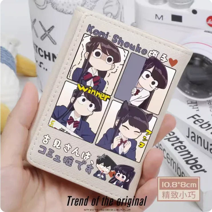 

Anime Komi-san wa, Komyushou desu Fashion Wallet PU Purse Card Coin Hasp Money Bag Cosplay Gift B117