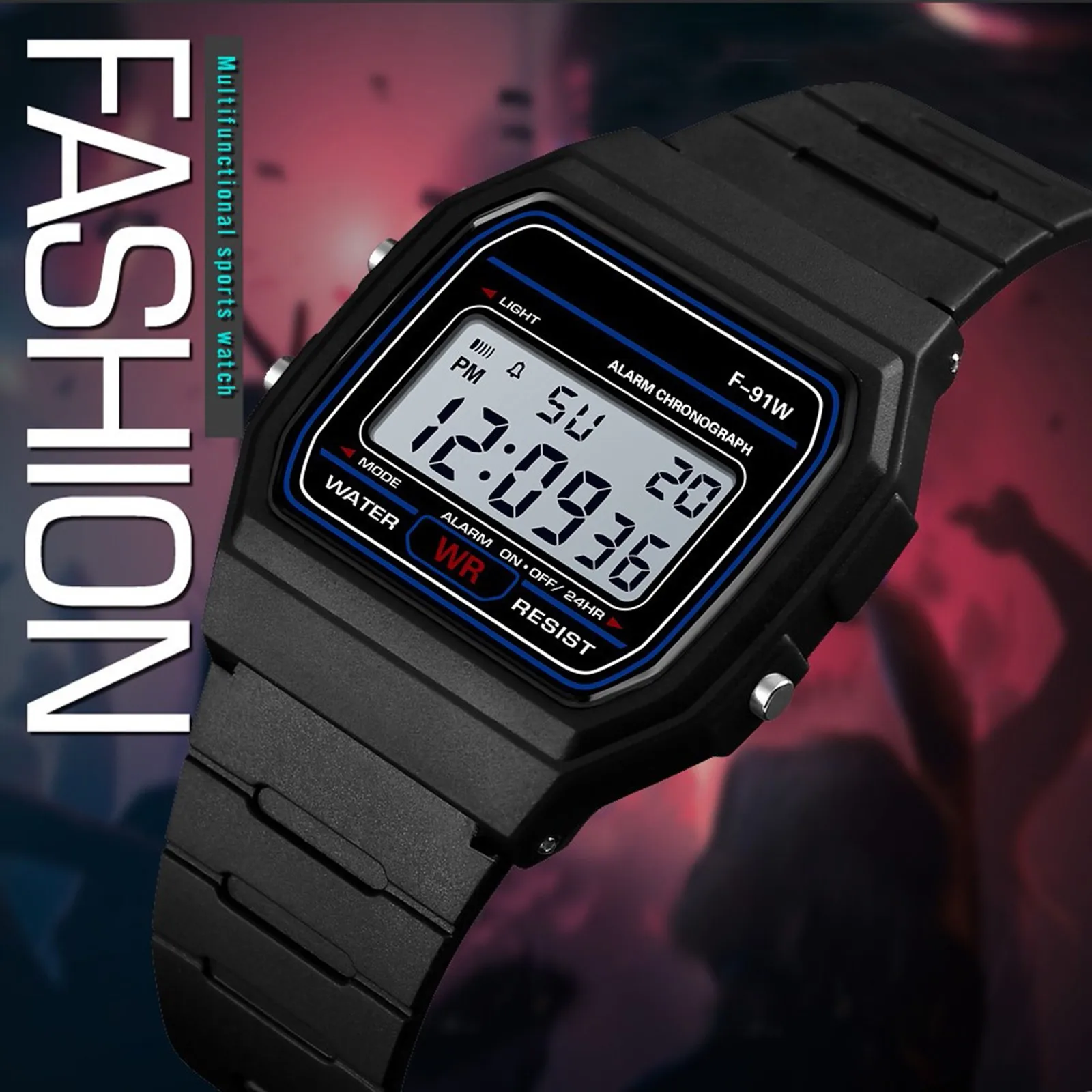 Fashion Sports Men\'s Digital Watches Top Brand Simple Square LED Wristwatch Causal Silicone Mens Electronic Clock Reloj Hombre